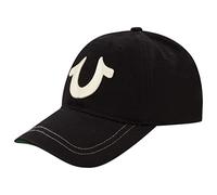 True Religion Boys Kids Baseball Hat with Large Horseshoe Logo, Black, One Size