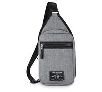 True Religion Crossbody Bags for Women & Men, Sling Bag for Men, Women Cross Body Bag, Sling Backpack Travel Bag Travel Purse, Grey, One Size, Crossbody