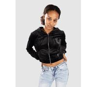 True Religion Crystal Velour Zip Hoodie black L