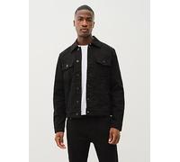 True Religion Men's Denim Trucker Jacket, 2sb Body Rinse Black, XL