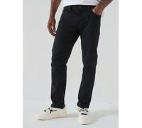 True Religion Men's Geno Slim Fit Straight Leg Jean, 2sb Body Rinse Black, 30W x 32L