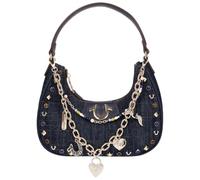 True Religion Hobo Bag for Women, Dark Denim Shoulder Purse for Women