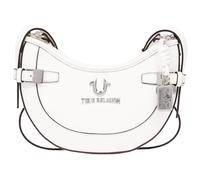 True Religion Hobo Bag for Women, White Crossbody Purse, Adjustable Strap