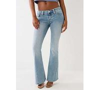 TRUE RELIGION Joey Low Rise Flare Jeans, Light Wash, Size 32, Women Light Wash