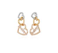True Religion Linked heart linear earring