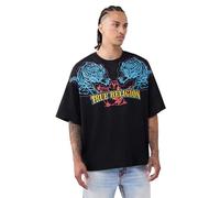 True Religion Men’s Short Sleeve Tiger Logo Oversized Tee | Soft Comfort