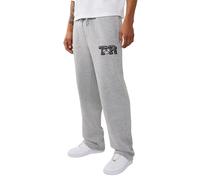 True Religion Men’s World Tour Champs Sweatpants - Premium Joggers for Men with Logo Detail, Soft Cotton Blend, Heather Grey, Small