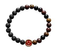 True Religion Men's Beaded Bracelet, One Size, Synthetic, no gemstone