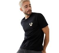 True Religion Men's Big Buddha Tee T Shirt, Black, L UK