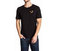 True Religion Men's Big Buddha Tee T Shirt, Black, S UK