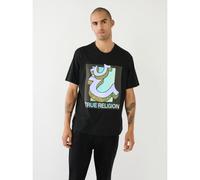 True Religion Mens Black Channel True Retro T-Shirt