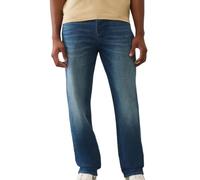 True Religion Men's Bobby Single Needle No Flap Baggy, Blue, 33