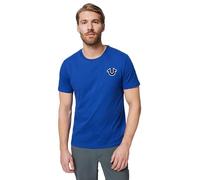 True Religion Men's Buddha Logo Short Sleeve Tee T-Shirt, Cobalt Blue, Large