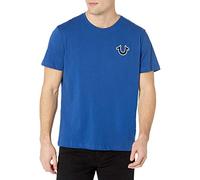 True Religion Men's Buddha Logo Crew Neck Tee, Cobalt, XXL