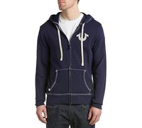 True Religion Men's Buddha Logo Zip Hoodie Sweatshirt, True Navy, XXXL