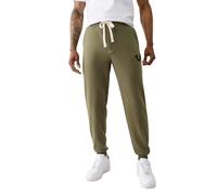 True Religion Men's Classic Logo Jogger Sweatpant, Kalamata, Large