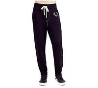 True Religion Men's Classic Logo Jogger Sweatpants, Black, S UK