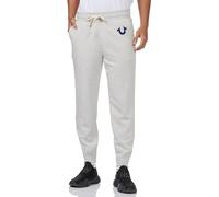 True Religion Men's Classic Logo Sweatpant, Oatmeal, Large