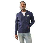 True Religion Men's Core Zip Up Hoodie, Ace Blue, XL