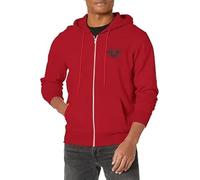 True Religion Men's Core Zip Up Hoodie, True Red, S