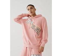 True Religion Mens Dark Coral Vintage Pullover Hoodie
