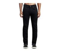 True Religion Men's Geno Low Rise Slim Fit Straight Leg Jean, Body Rinse Black, 29W x 34L