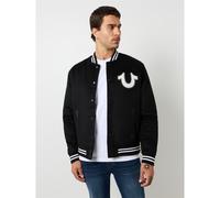 True Religion Mens Horseshoe Bomber Jacket Outerwear Varsity Collared