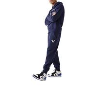 True Religion Men's Metallic Horseshoe Jogger, Navy, L