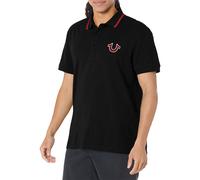 True Religion Mens Polo Shirt Regular Fit Signature Horseshoe Pique Polo Shirts