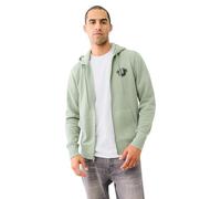 True Religion Men's Puff Print Core Zip Up Hoody - Full Zip with Graphic, Green Bay, L