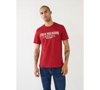 True Religion Mens Red Dahlia True Logo T-Shirt