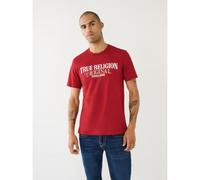 True Religion Mens Red Dahlia True Logo T-Shirt