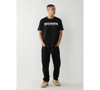 True Religion Mens Relax Brush T Shirt Jet Black JET BLACK 1001 S