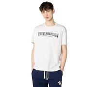 True Religion Men's Relaxed Overt Painted Tee, Optic White, S