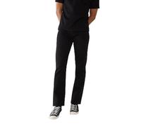 True Religion Men's Ricky Low Rise Straight Leg Jean with Back Flap Pockets, Body Rinse Black, 36W x 34L