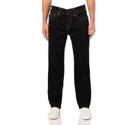 True Religion Men's Ricky Quad Hs Super T Flp 34in Jeans, Black Rinse, 38