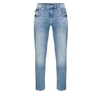 True Religion Men's Ricky Straight Fit Flap Pocket Jeans, Light Breakers, 42W UK