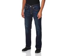 True Religion Men's Ricky Straight Leg Jeans, Dark Wash Muddy Waters, 30W x 32L