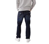 True Religion Men's Ricky Straight Leg Jeans, Dark Wash Muddy Waters, 32W x 32L