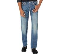 True Religion Men's Ricky Straight Leg Jeans, Foum Baseline, 40W x 34L