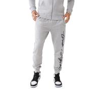 True Religion Men's Script Art Welt Pocket Jogger Sweatpants, Heather Grey, 3X-Large