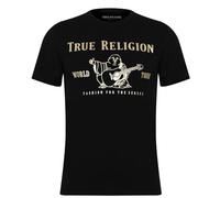 True Religion Mens Buddha Regular Fit T-Shirt Black/Gold M