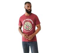 True Religion Mens Tiger Face T-Shirt Choc Truffle M