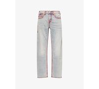 True Religion Mens True Religion Bobby Super T Flap Baggy-Fit Denim Jeans Playmaker Lt Wash 36
