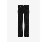 True Religion Mens True Religion Crystal Bobby Big T Embellished Denim Jeans 2Sb Black Rinse 31