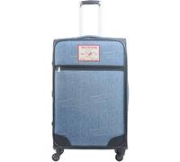 True Religion Rolling Luggage Set, Softshell Suitcases with Spinner Wheels, Denim, 31 Inch, 31" Rolling Luggage, Softshell Suitcase with Spinner Wheels