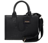 True Religion Tote Bag for Women | Black | Designer Tote with Debossed Logo Hardware | Work Bag or Shoulder Handbag | Womens Purse