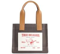 True Religion Tote, Women's Mini Travel Shoulder Bag with Adjustable Strap, Grey