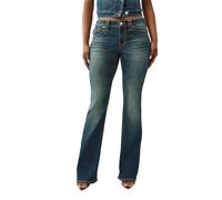 True Religion Women's Becca Bootcut Flap Jeans - Big T Signature Stitch & Flap Pockets, Gotham Grind, 30