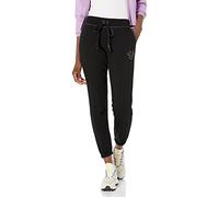 True Religion Women's Big T Mid Rise Jogger, Jet Black, L